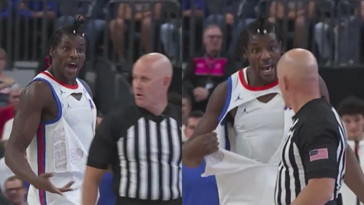 籃球(影)/「球衣整件爆開」還不吹哨?美媒替大學球員卡位抱屈:他只是要一個犯規