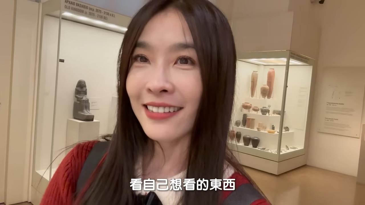小嫻走訪希臘考古博物館　見歷史文物兩眼發光：很滿足