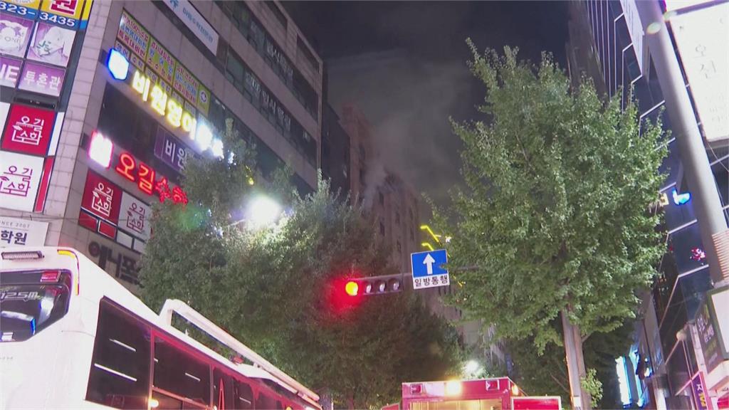 南韓9層樓酒店晚間大火　至少6死11傷