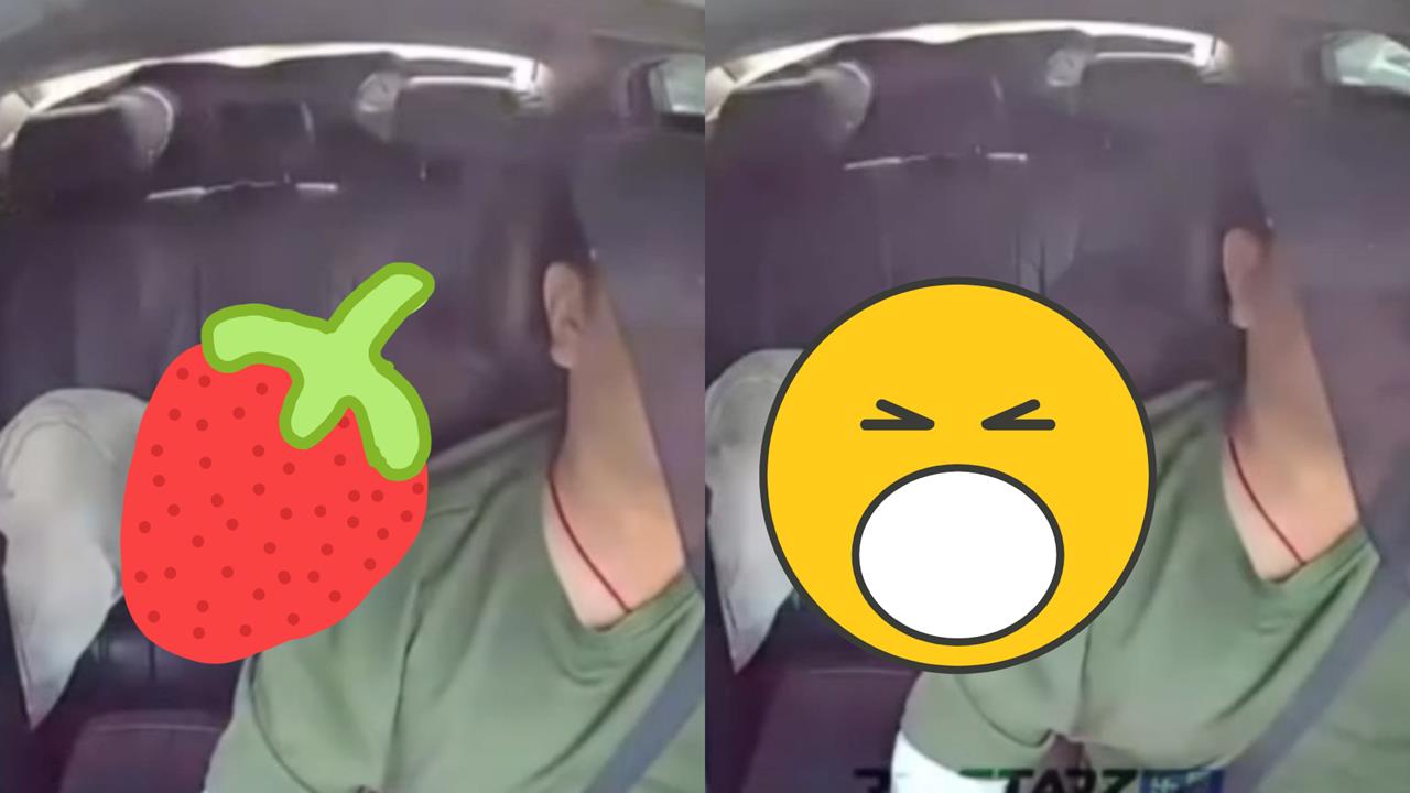 正妹累趴倒頭就睡「上身整座安全氣囊」掉出來!司機猛看忘停車「無碼片瘋傳」