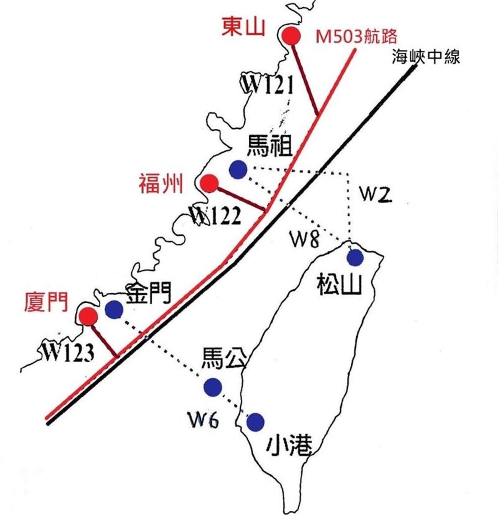 颱風天也沒忘擾台!扯「對兩岸民眾都有利」 中國片面宣布啟用浙江東山到海峽中線航路