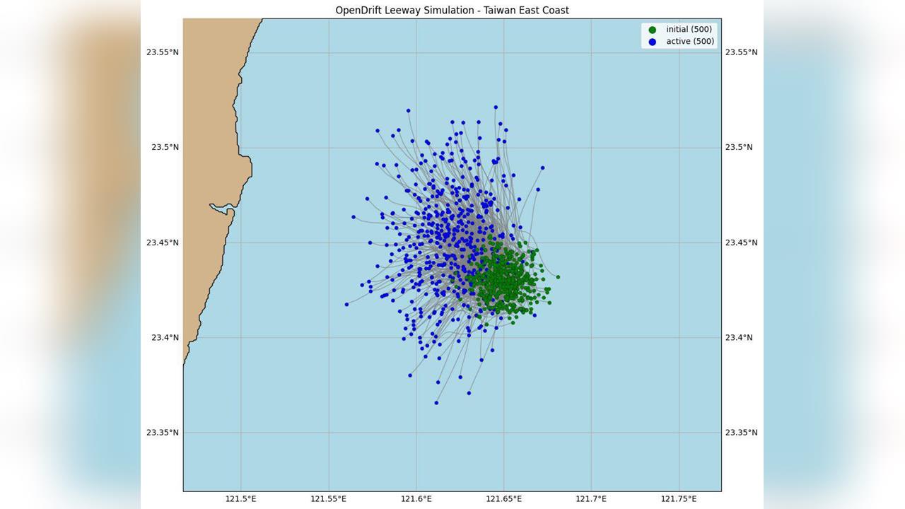 快新聞/辛柏毅在哪?網友推算「漂移軌跡」 國防部:搜救不限72小時