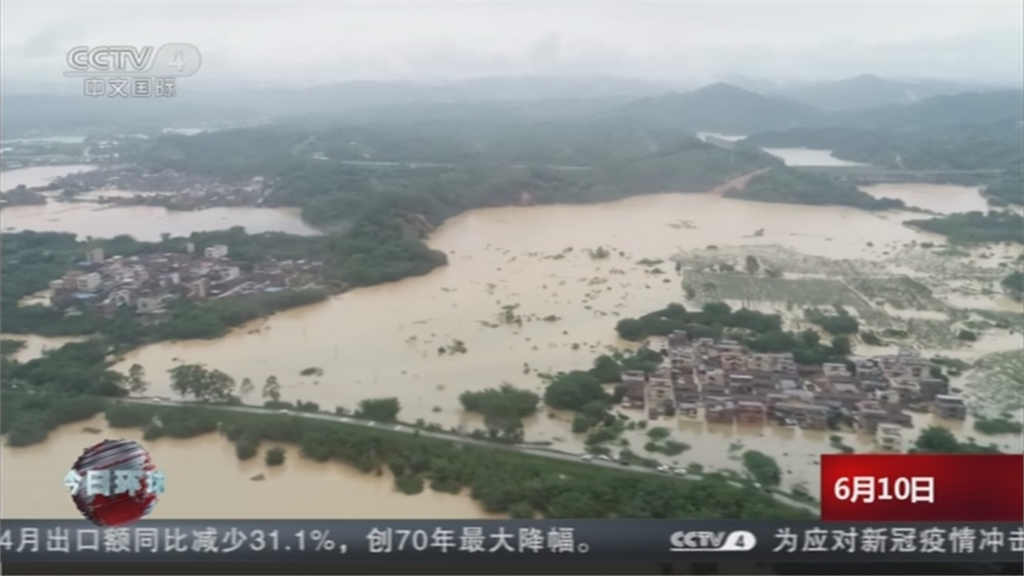 中國南方豪雨肆虐 千屋倒2百多萬人受災