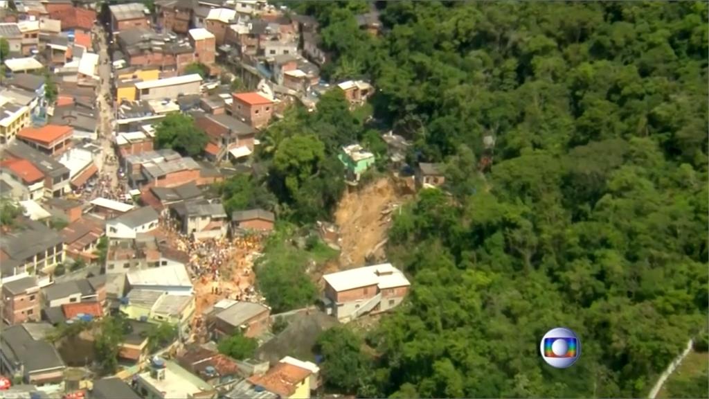 里約熱內盧暴雨山崩  沖毀10棟建築物逾10死
