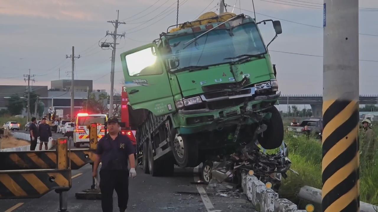 父親節悲劇！台南大貨車毒駕上路撞擊轎車駕駛致死　嗎啡及安非他命陽性
