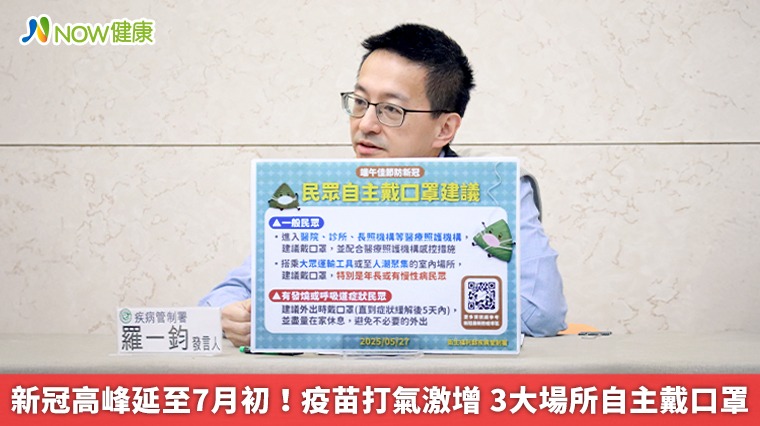 新冠高峰延至7月初！疫苗打氣激增　3大場所自主戴口罩