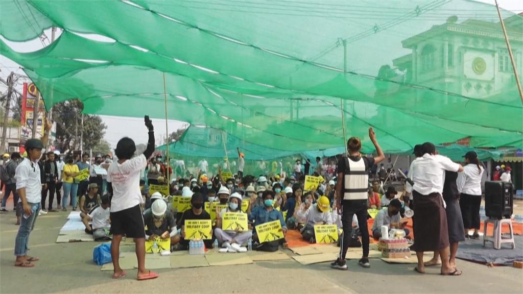 緬甸示威週日5死 日擬扣留緬甸人造衛星防監控