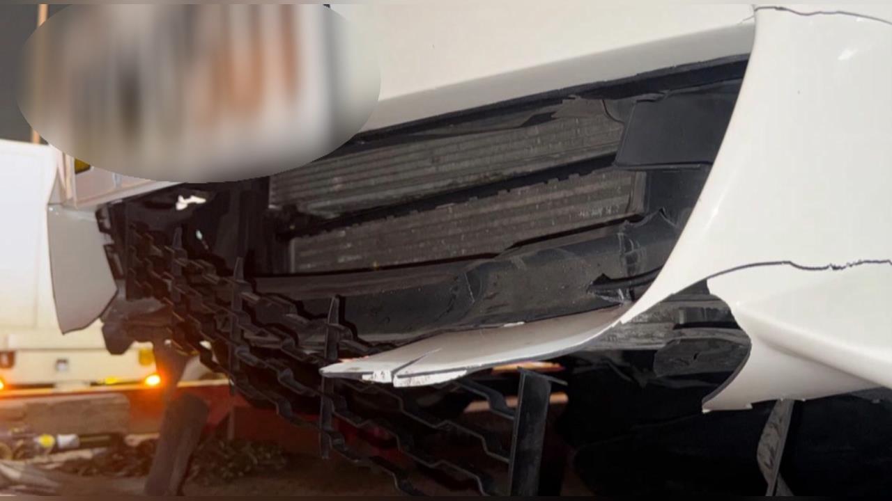 宛如地雷！國一埔鹽段驚見「輪胎皮」　１５車慘受害