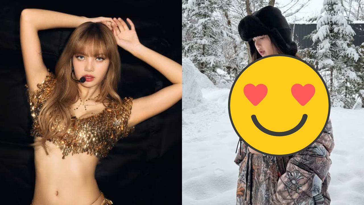 辣妹雪地解放「外衣滑落」竟是Lisa！上身「只剩Bra」網大歪樓：男友視角？