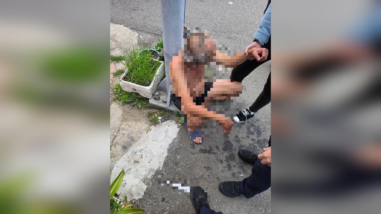 苗栗醉男「亮刀揮舞」釀恐慌 遭警壓制帶回!已觸犯社維法