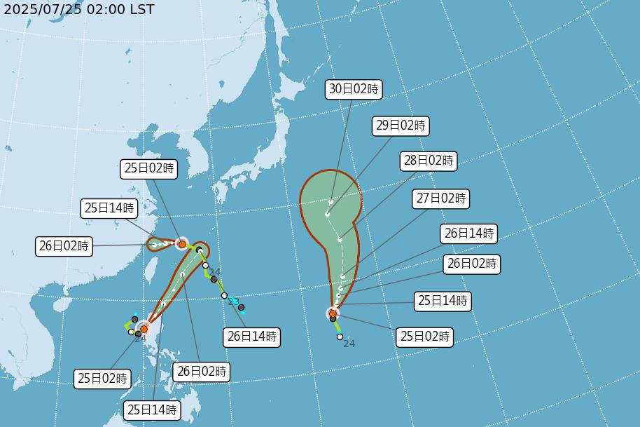 快新聞／三颱亂舞！今全台天氣不穩　最新路徑曝光了