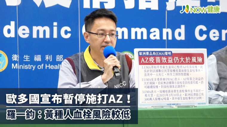 歐多國宣布暫停施打AZ 羅一鈞：黃種人血栓風險較低