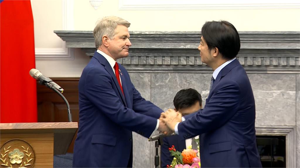美國會訪團賀賴總統就職　麥考爾秀中文「我愛台灣」