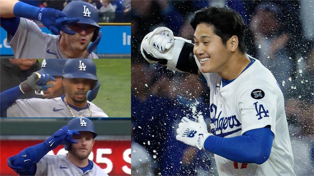 MLB(影)／「C」不起來了！大谷開季帶起道奇新慶祝手勢　但投手被打爆苦吞2敗