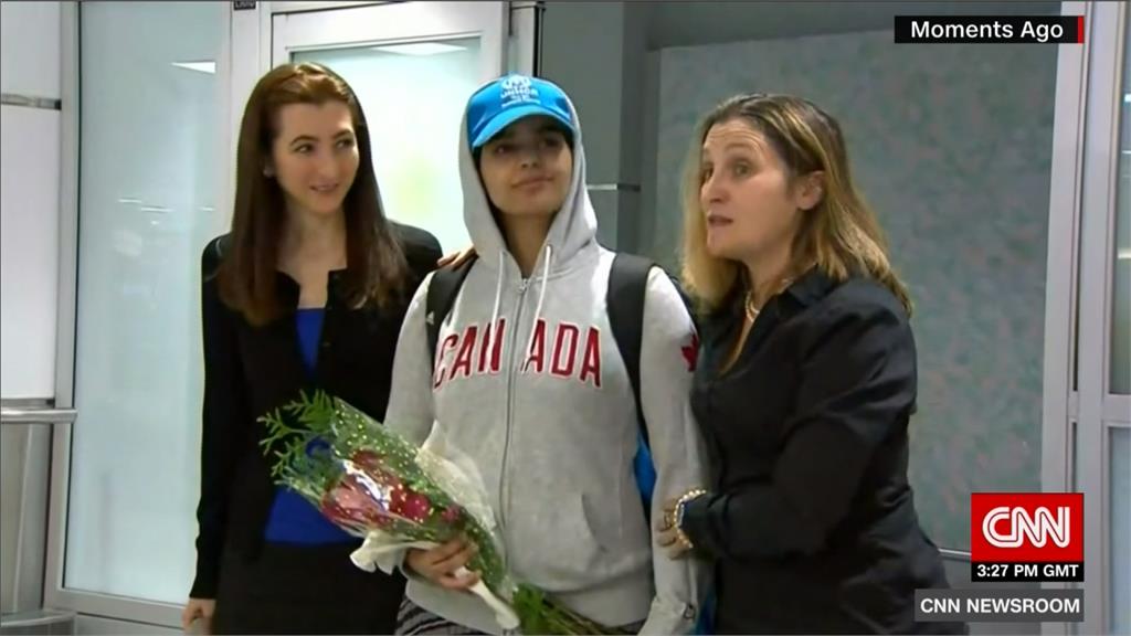 逃離家暴沙國少女抵加拿大 加國准予庇護