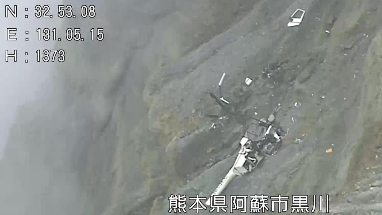 快新聞／搜救再開！熊本阿蘇火山直升機墜毀「2台人生死不明」　今派無人機支援