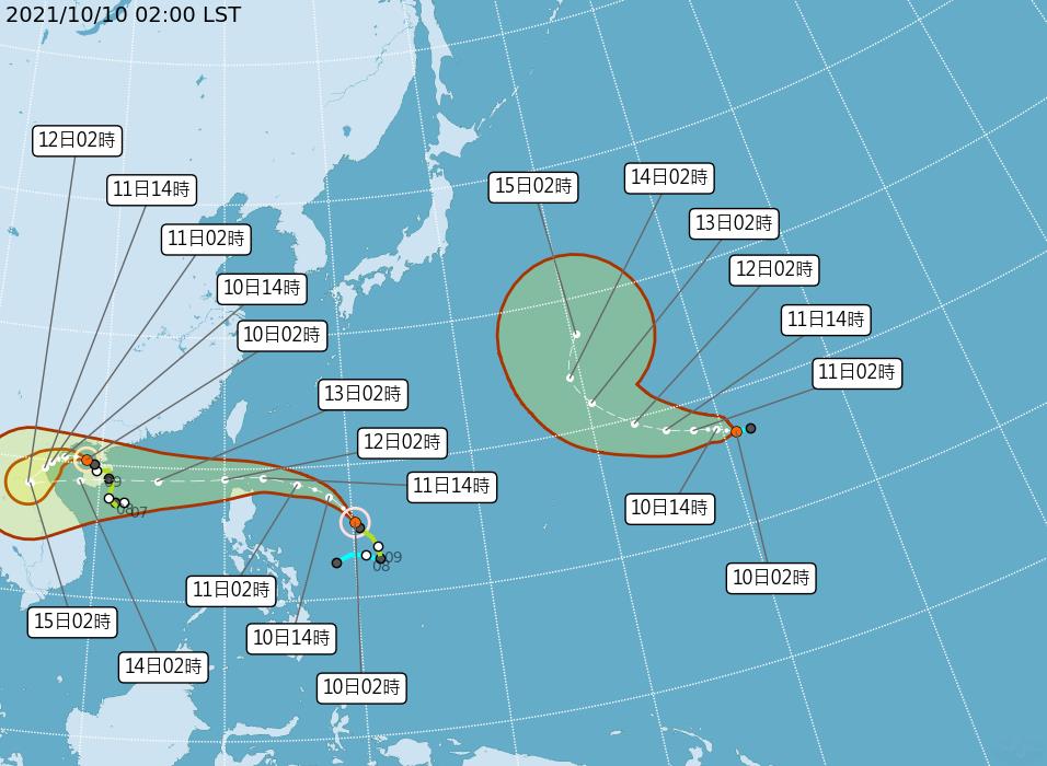 快新聞／洋面同時3顆颱風！　第19號輕颱「南修」生成、氣象局估對台無直接影響