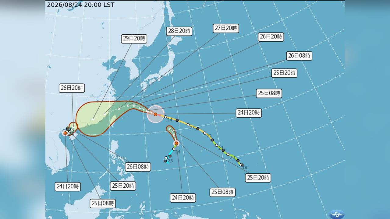 「沙德爾」轉強颱逼近！　週四、週五影響台灣最劇烈