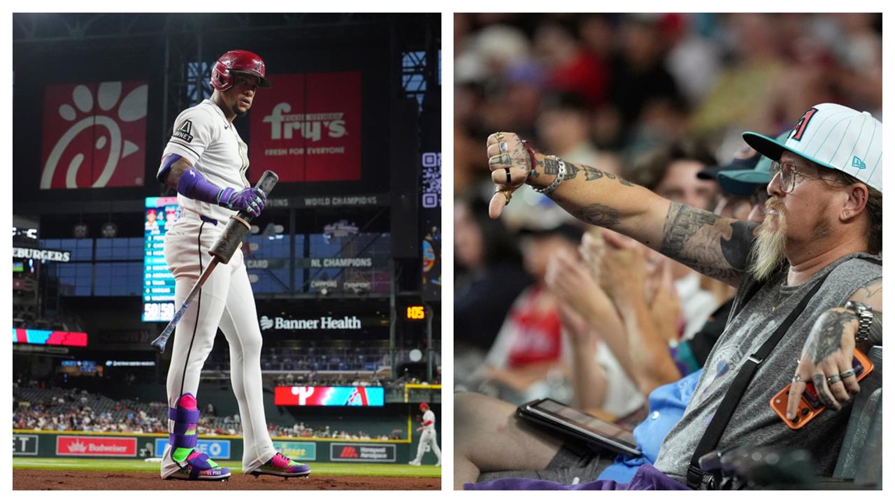 MLB(影)／馬提復出大聯盟上場遭自家人猛噓！響尾蛇球迷還不打算原諒他