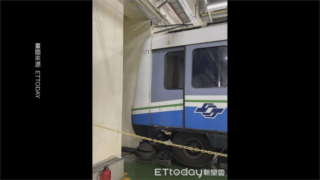 北捷列車維修突移動 撞碎車頭玻璃幸無人傷