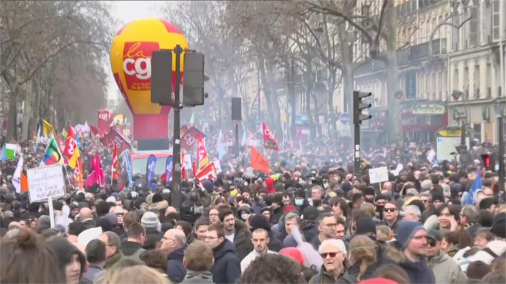 年金改革法案即將展開進行投票　法國民眾再度上街示威