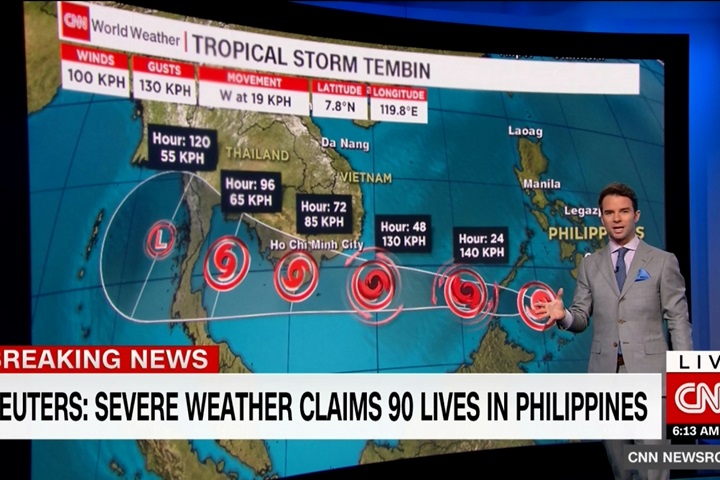「天秤」颱風重創菲律賓 182死153失蹤