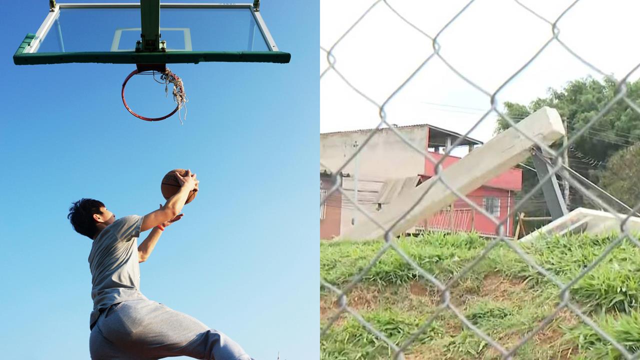 17歲少年起跳灌籃「1動作」重摔倒地　下秒「遭籃球架爆頭」狠奪命！