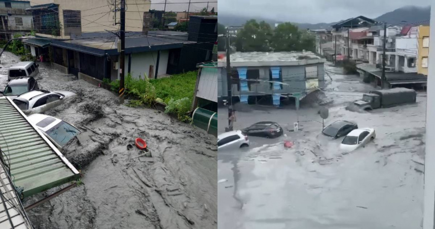 花蓮堰塞湖潰堤沖毀橋梁！粉專驚水患威力「等於半個石門水庫」