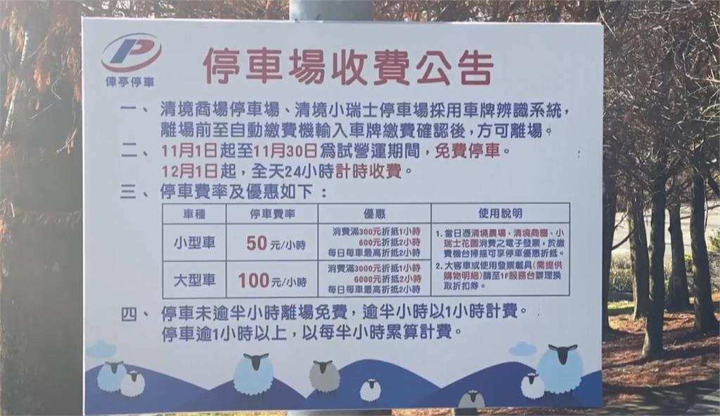 清境委外經營停車場改採收費制　收費「無上限」占位車宿露營族跑光