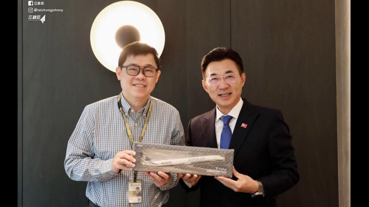 江啟臣遭疑收割「航線政績」被洗版 蔡其昌感謝真正功臣