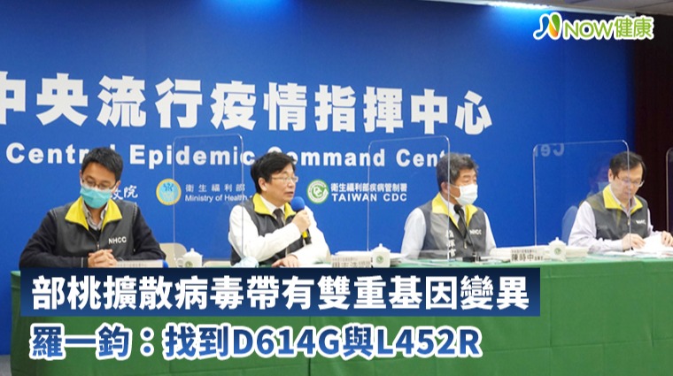 部桃擴散病毒帶有雙重基因變異 找到D614G與L452R