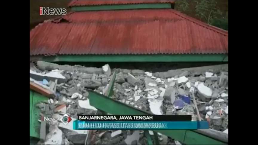 爪哇極淺層地震 規模4.4 建築倒塌3死亡