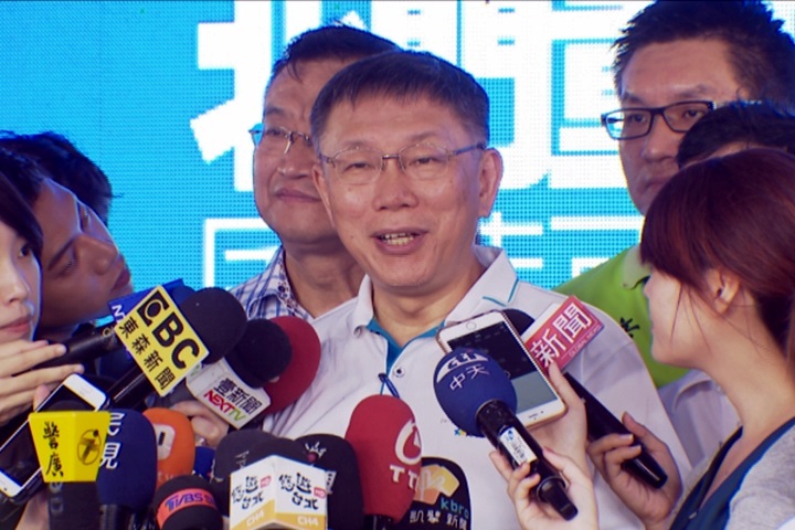 傳世大運有陳抗 柯文哲籲應先停戰