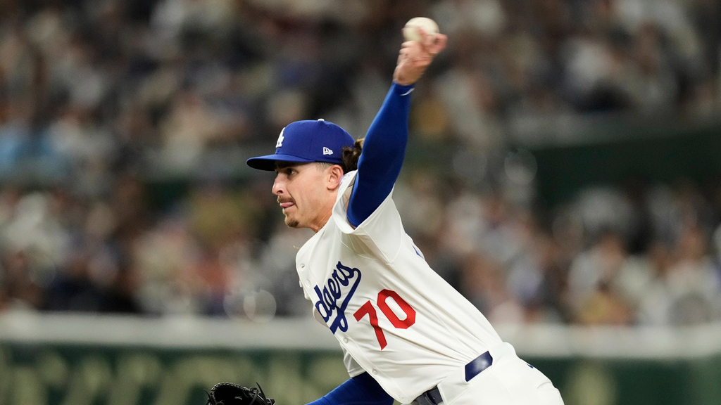 MLB／道奇24歲先發左投熱身賽2局繳3K好投　隨隊日本卻遭下放引起討論