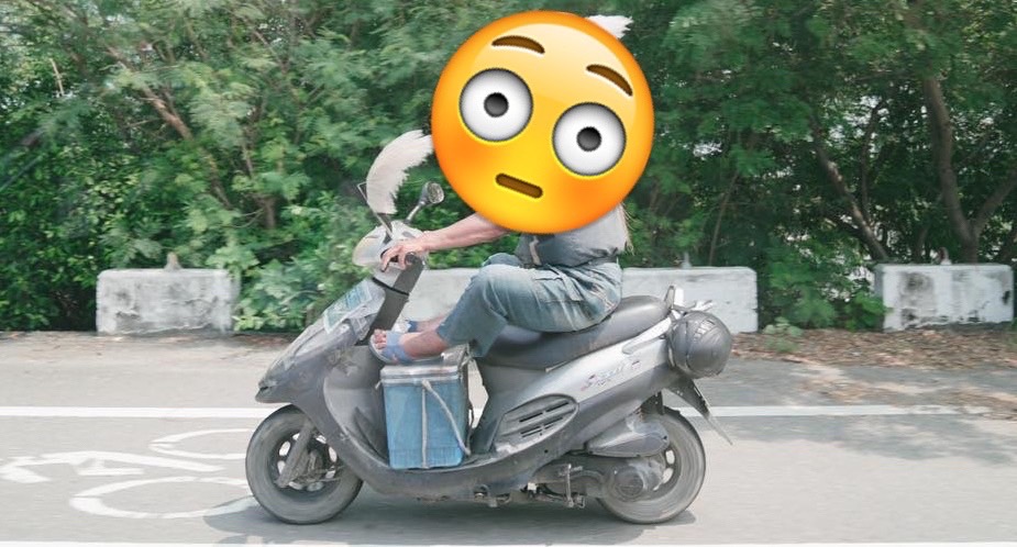 騎機車戴「這個」你最潮　黃偉哲PO「台南風景」網笑瘋：是市長本人？