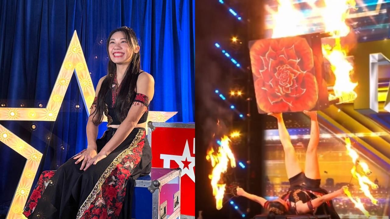 台灣女伶登《達人秀》 腳轉「烈焰火缸」！4位評審起身致敬網：真功夫