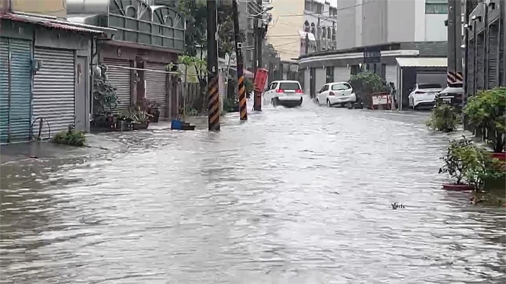午後雷雨半小時就淹水　台南仁德區一度積水20公分