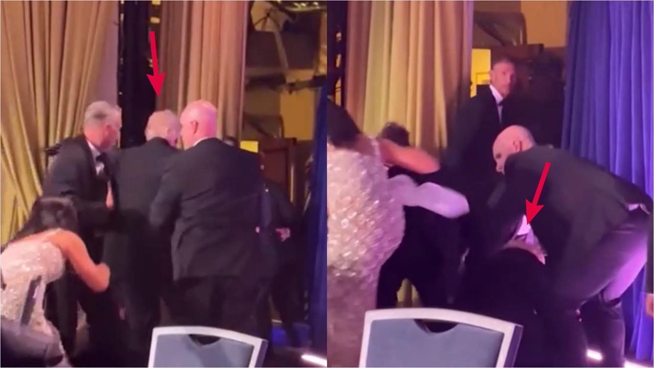 川普白宮晚宴再遇刺！倉皇逃生「踉蹌失足」畫面網瘋傳…本人親還原真相