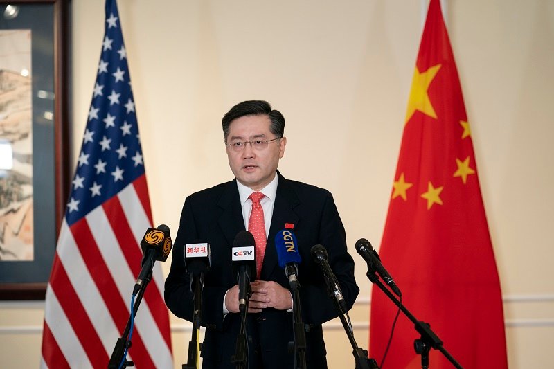 中國駐美大使赴國務院會薛曼　秦剛：台灣是中美關係最敏感問題