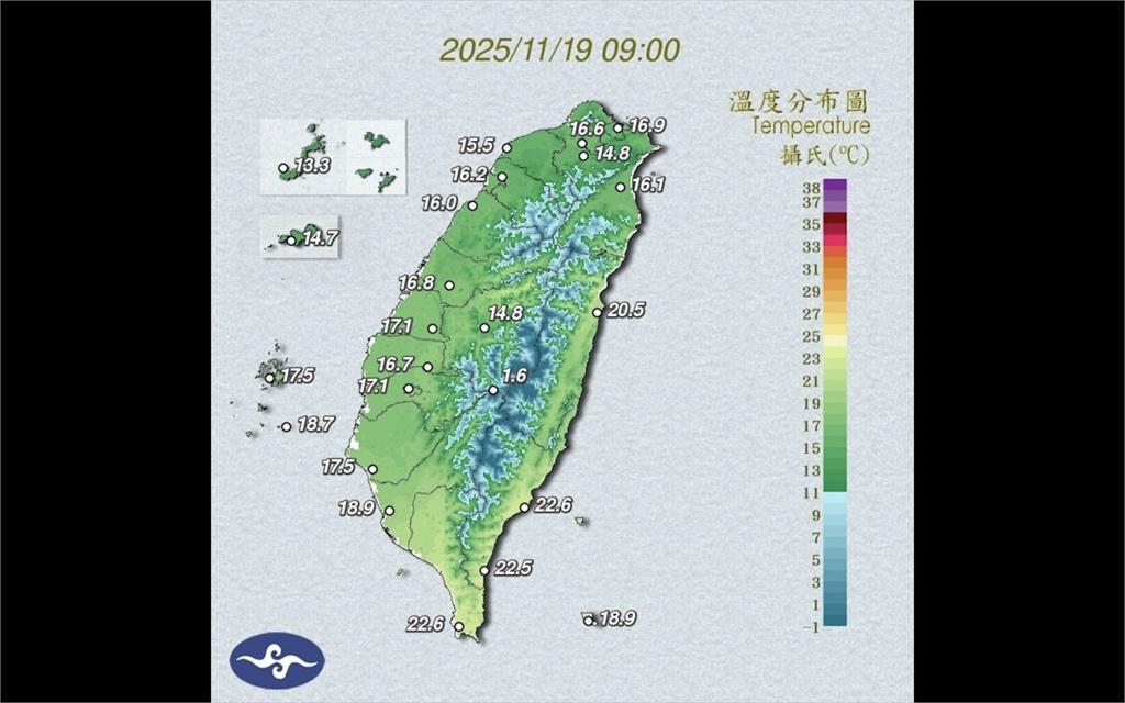 東北季風再增強!北台急凍12度 專家示警週四清晨恐創新低