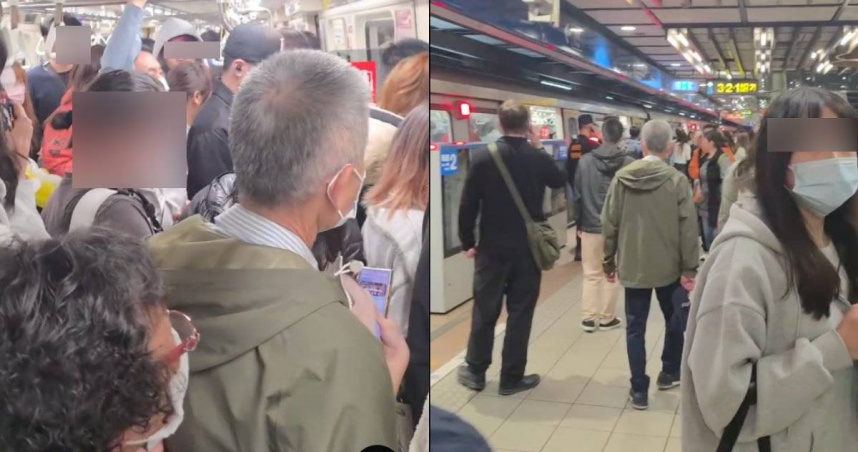 北捷龍山寺站「乘客集體奔逃」 疑長者站不穩揮傘引恐慌