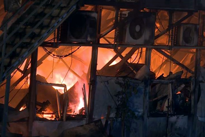 林口火力發電廠旁辦公室惡火 一度延燒員工宿舍