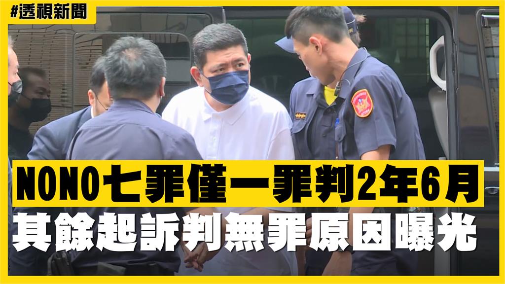 透視新聞／NONO七罪僅一罪判2年6月　其餘起訴判無罪原因曝光