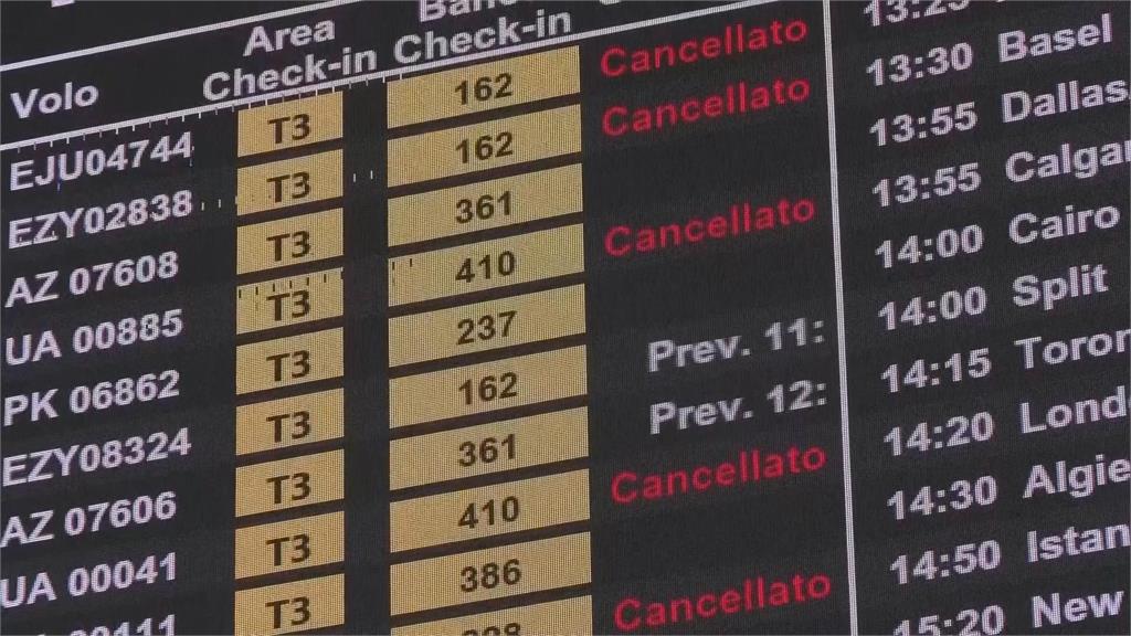 義大利航空勞資合約談不攏　大罷工航班取消上千旅客滯留機場
