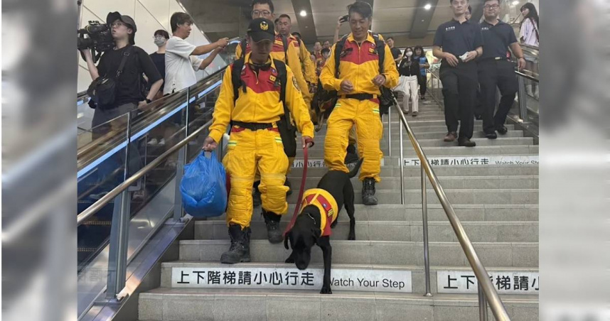 英雄回家！台中特搜隊員馳援花蓮救22人　走出火車站民眾如雷掌聲相迎