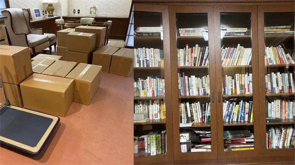 快新聞／即將卸任駐日代表　謝長廷打包曬整理照：這8年來看了不少書