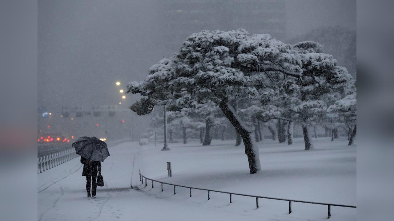 寒流來襲！　日本氣溫驟降　酸湯地區成銀白世界、　東京低溫下探6度