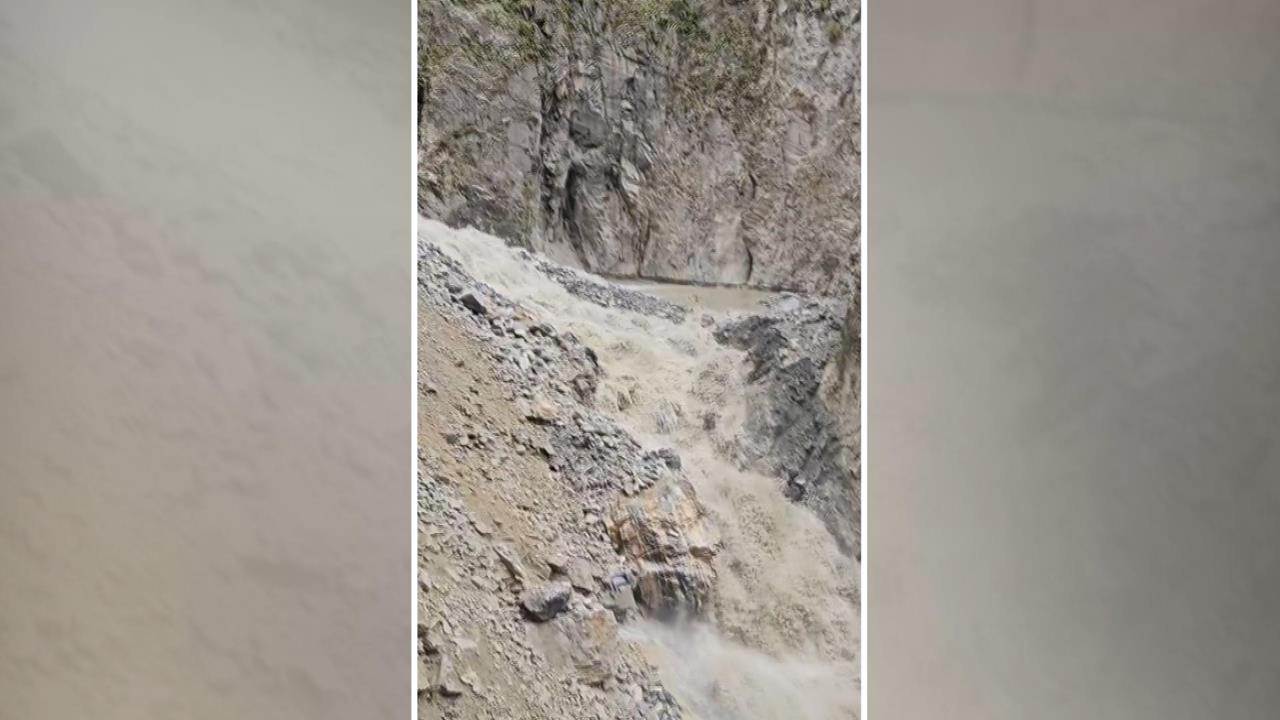 燕子口堰塞湖溢流！　警報及時撤離無人傷亡