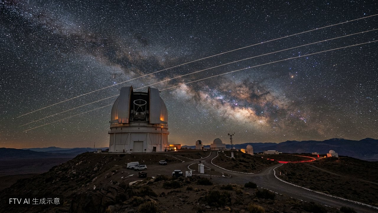 衛星滿天飛干擾觀測！研究：恐使天文望遠鏡痛失數據