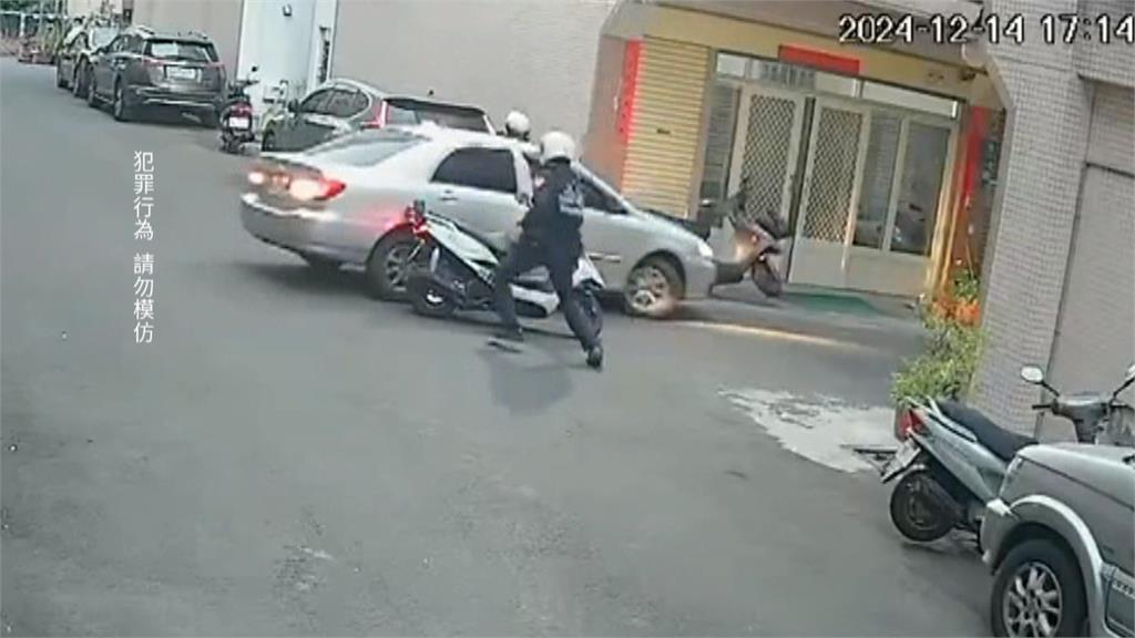 彰化員林街頭動作片！　轉彎沒打燈遭攔查、駕駛拒檢倒車撞警